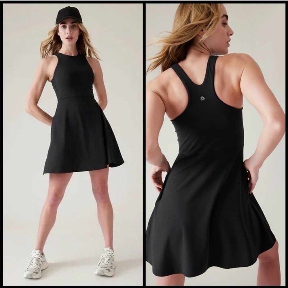 Athleta Black Dress with pockets (great for golf, tennis or pickleball!)